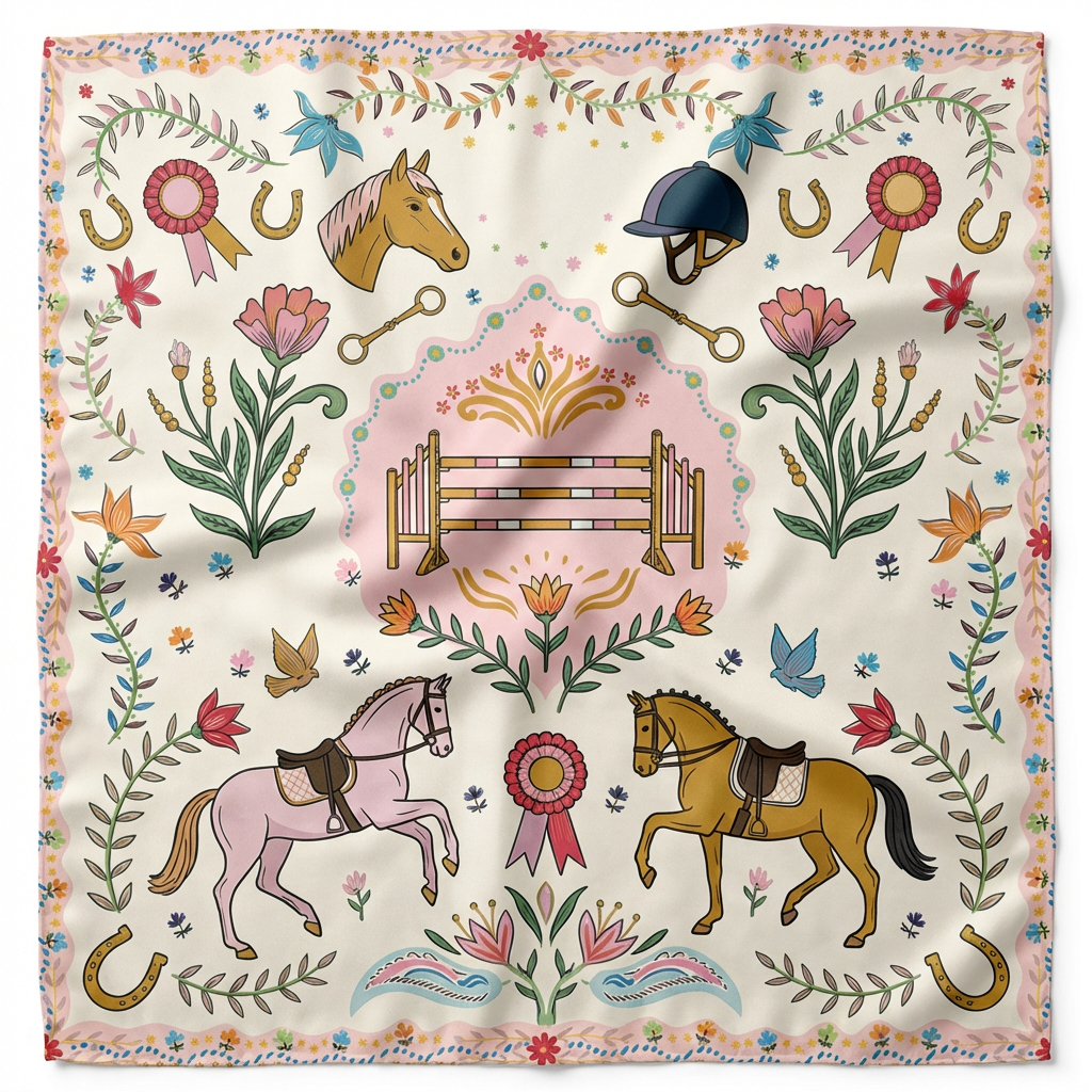 Pañuelo Jardin Ecuestre